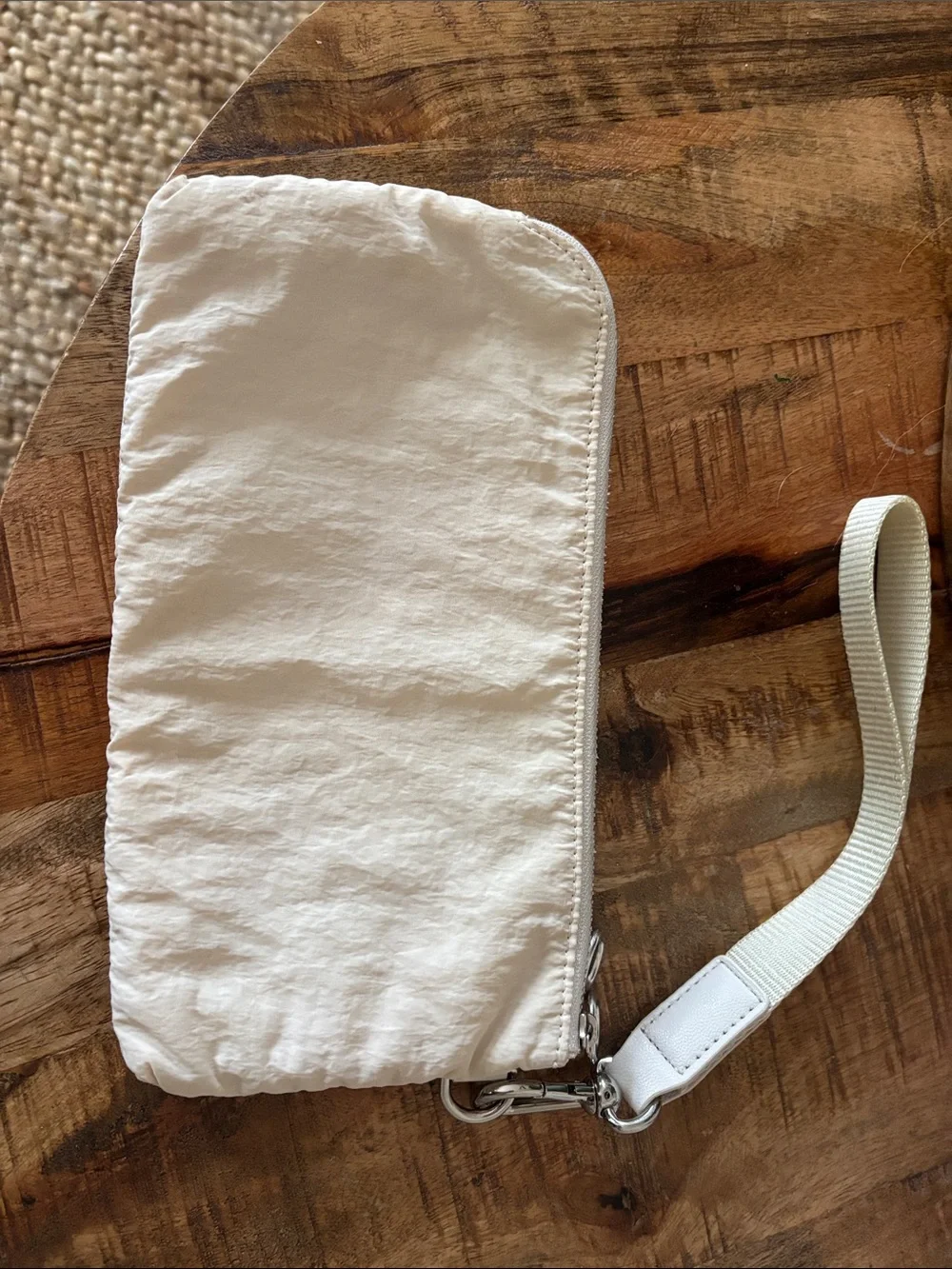Lululemon White Wristlet Pouch